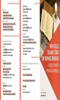Nouvelle traduction Du MISSEL ROMAIN - Modification pour les fidèles
